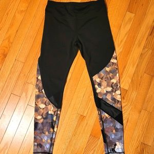 Athleta High Rise Mesh Panel Leggings
